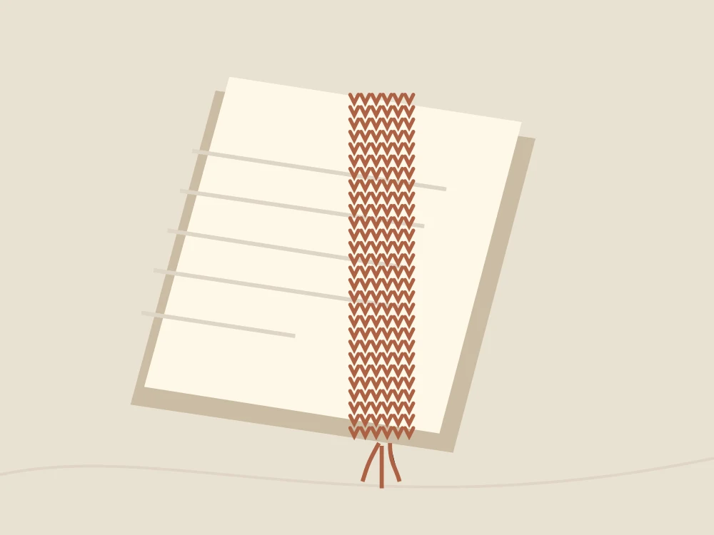 The Quiet Chapter Bookmark original resource illustration