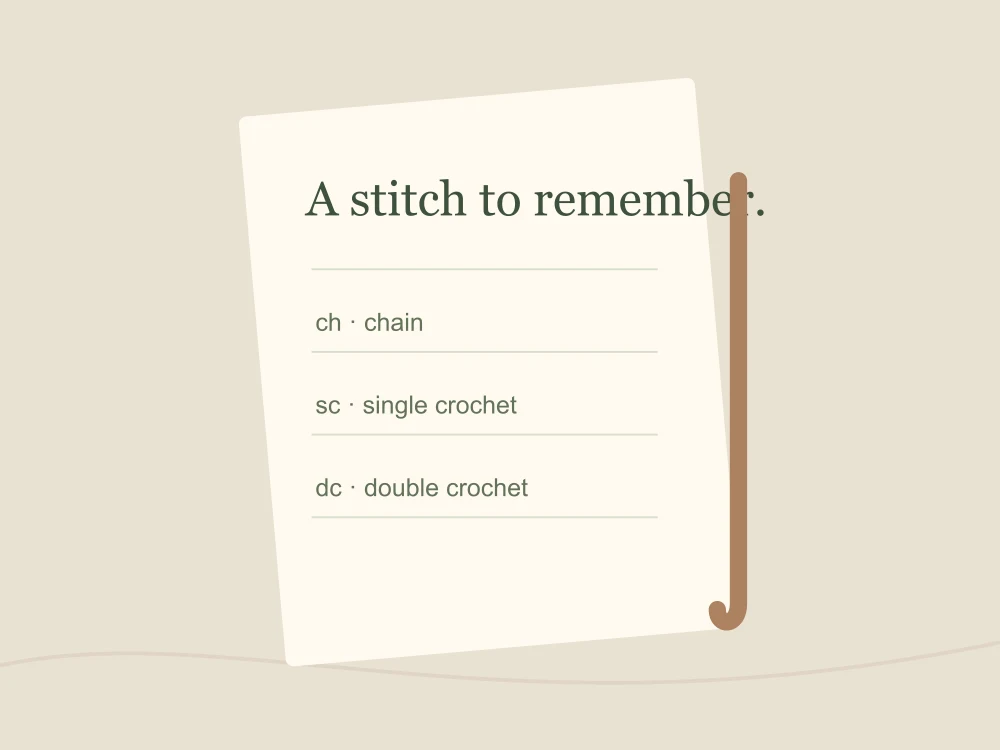 Your First Stitch Reference original resource illustration